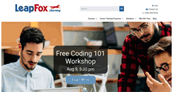 Desktop Screenshot of leapfox.net
