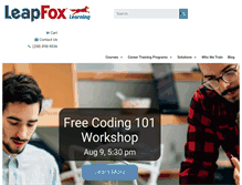 Tablet Screenshot of leapfox.net